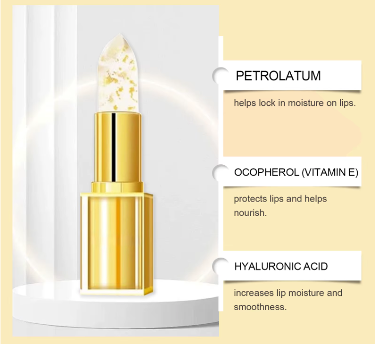 Transferfester Lippenstift mit Farbwechsel